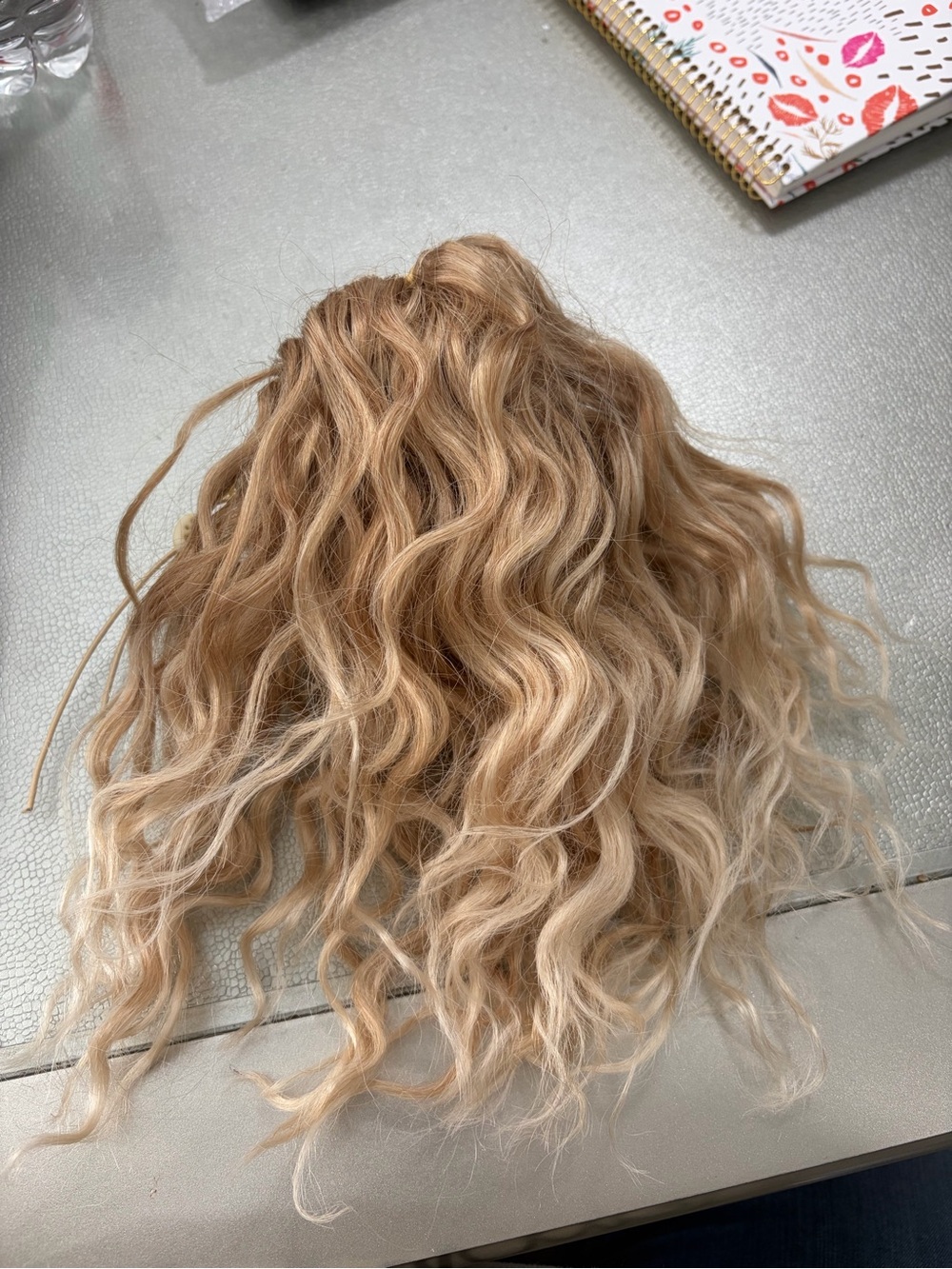 Blonde Wavy Clip-In Hairpiece - Natural Blonde